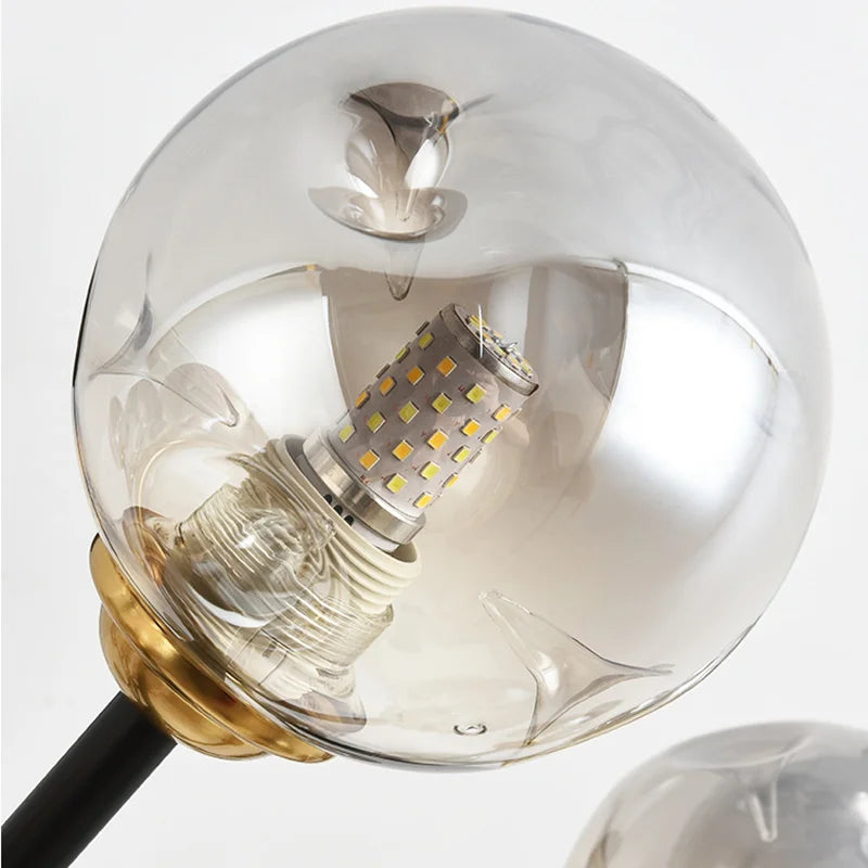 LED chandeliers vintage luxury glass bubble light for Dining Room Kitchen Living Room Bedroom Indoor farmhouse light fixture