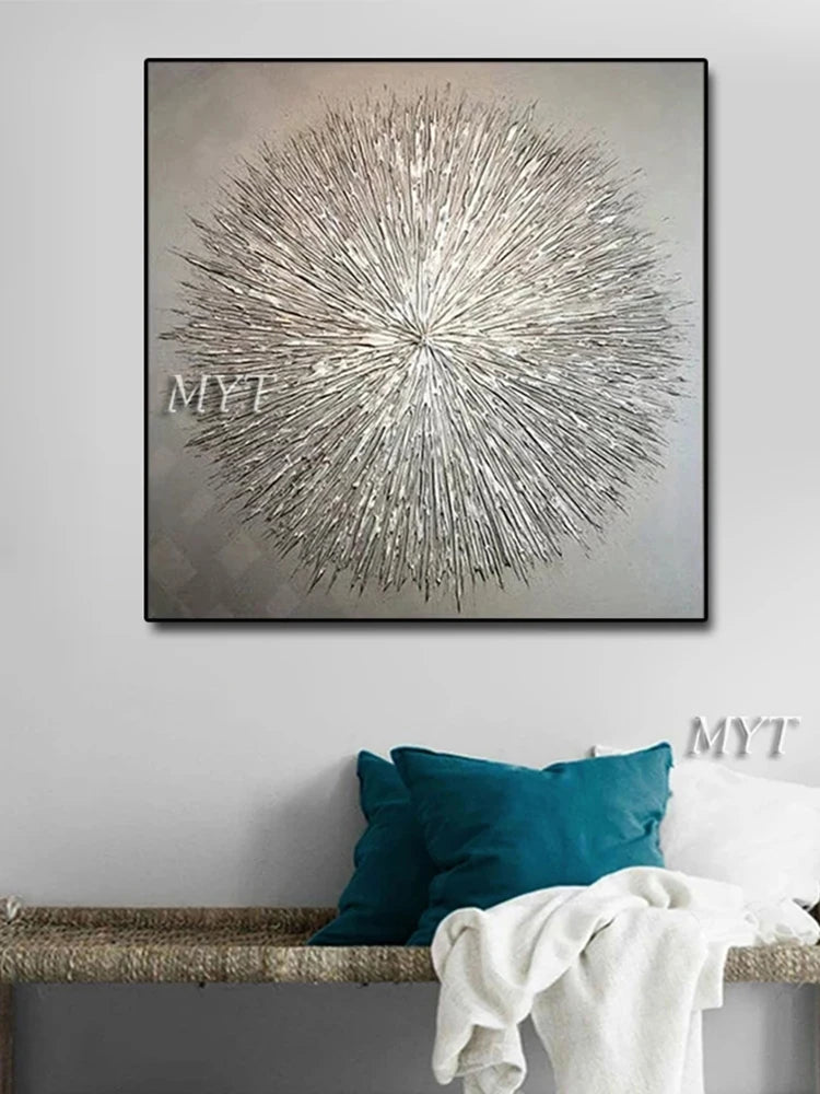 New Arrival Home Wall Flower Canvas Art Handmade Abstract Flower Oil Painting Canvas Wall Art Modern Home Decoration Piece Art