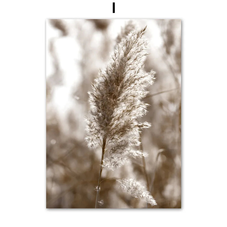 Grains of Sand Arches Grass Reed Palm Cactus Giraffe Nordic Poster Wall Art Print Canvas Painting Decor Pictures For Living Room