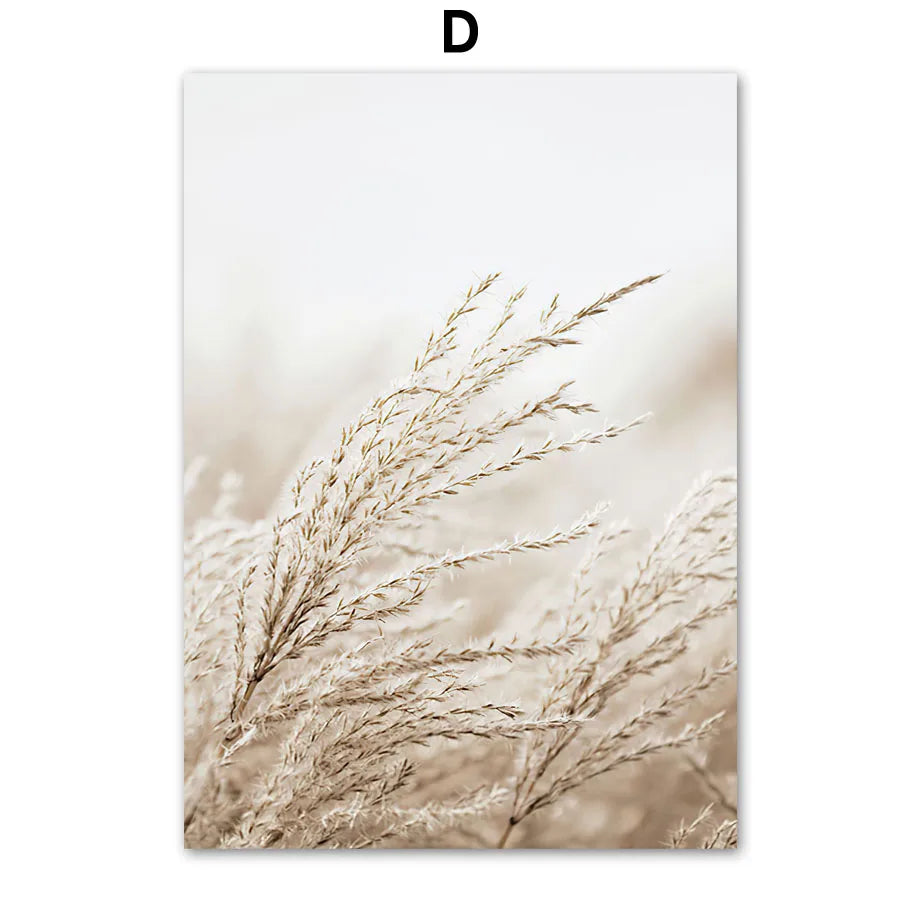 Grains of Sand Arches Grass Reed Palm Cactus Giraffe Nordic Poster Wall Art Print Canvas Painting Decor Pictures For Living Room