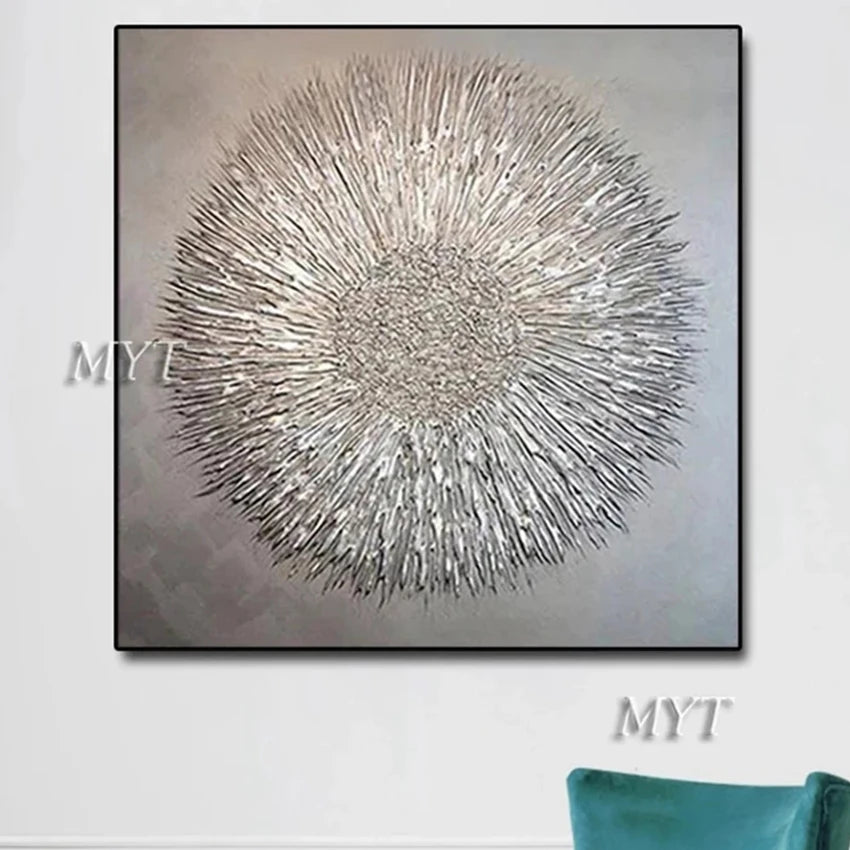 New Arrival Home Wall Flower Canvas Art Handmade Abstract Flower Oil Painting Canvas Wall Art Modern Home Decoration Piece Art