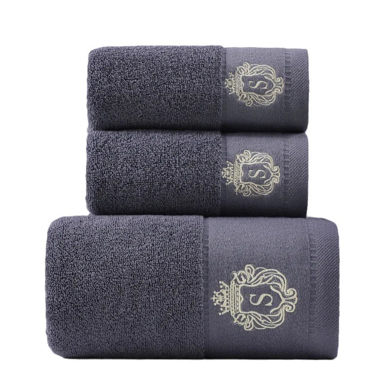 3pcs Waffle Towel Set Household Cotton Face Towel Hand Bath Towel Bath Linen Set For Bathroom 1 Bath Towel & 2 Hand Towels Cream