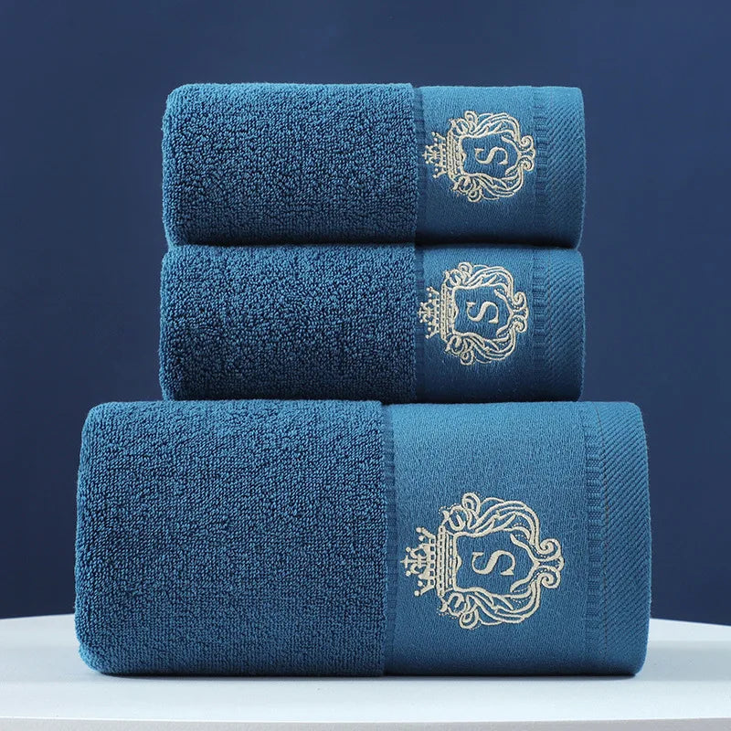 3pcs Waffle Towel Set Household Cotton Face Towel Hand Bath Towel Bath Linen Set For Bathroom 1 Bath Towel & 2 Hand Towels Cream