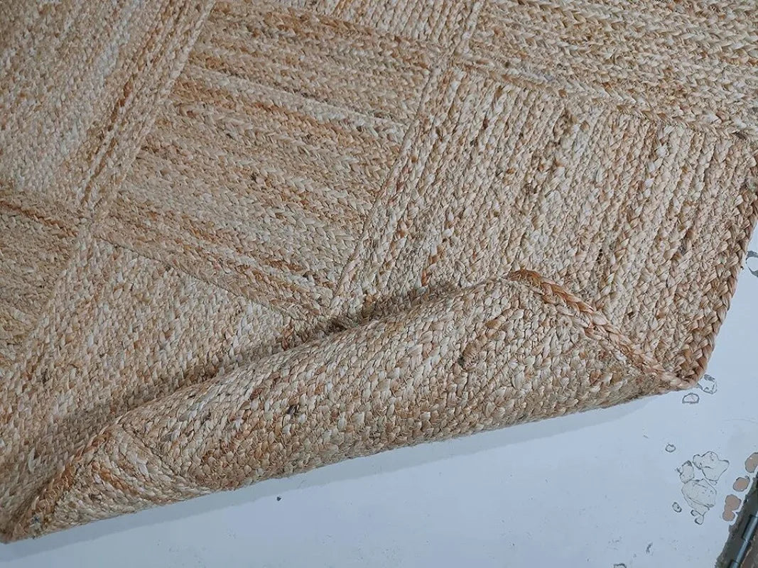 Carpet Design Braided Runner Rug Jute Rustic Look Farmhouse Rug