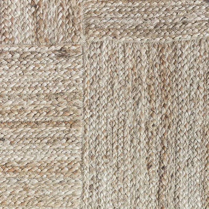 Carpet Design Braided Runner Rug Jute Rustic Look Farmhouse Rug