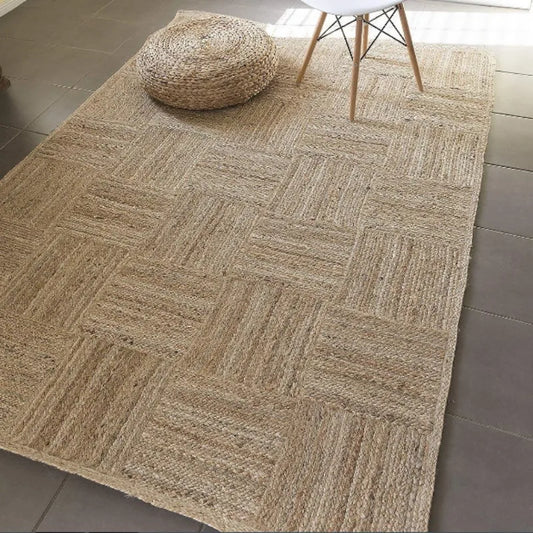 Carpet Design Braided Runner Rug Jute Rustic Look Farmhouse Rug