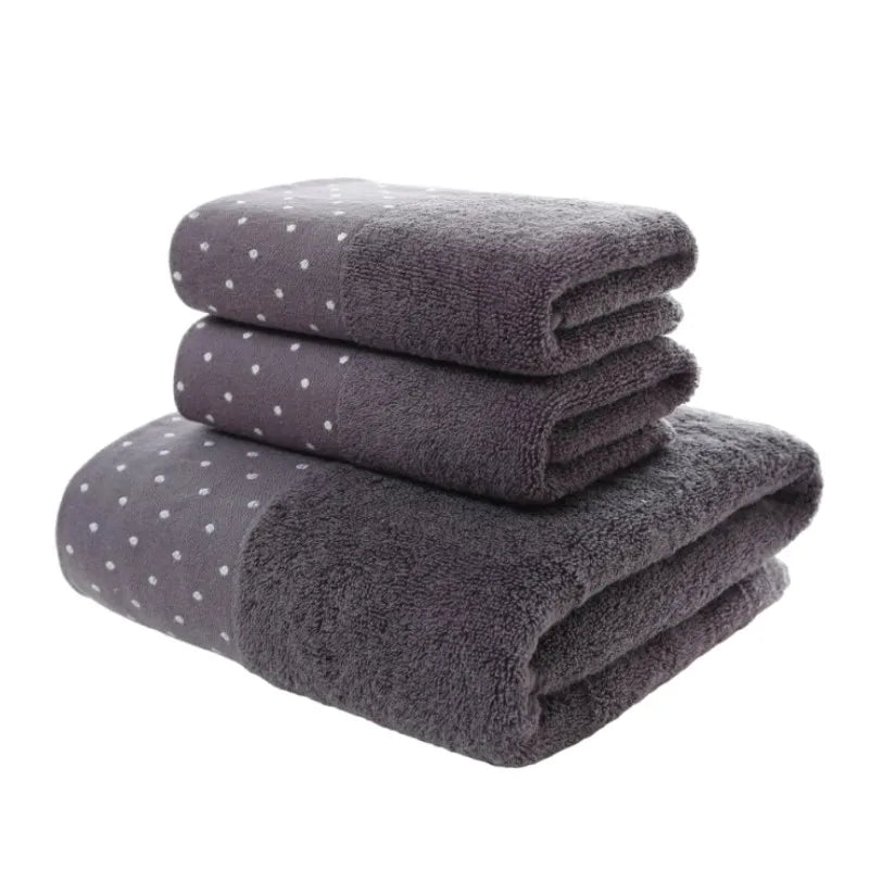 3pcs Waffle Towel Set Household Cotton Face Towel Hand Bath Towel Bath Linen Set For Bathroom 1 Bath Towel & 2 Hand Towels Cream