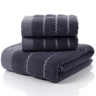 3pcs Waffle Towel Set Household Cotton Face Towel Hand Bath Towel Bath Linen Set For Bathroom 1 Bath Towel & 2 Hand Towels Cream